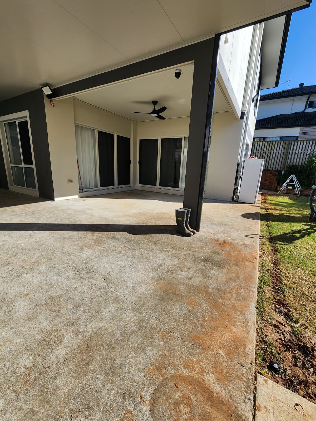 Epoxy flooring before project 26