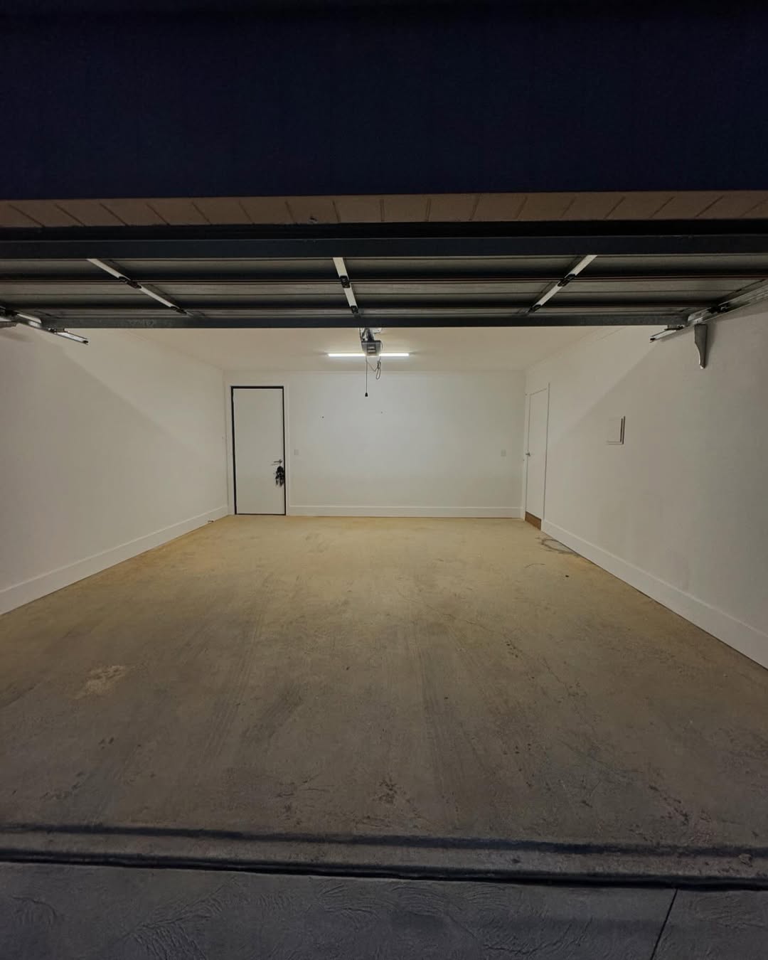 Garage floor before epoxy coating