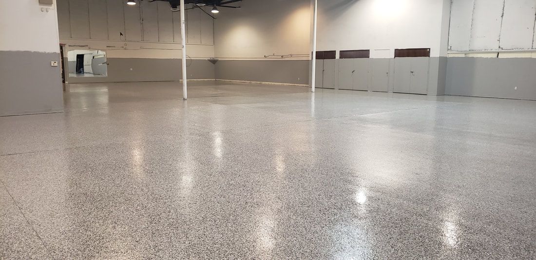 Commercial epoxy flooring project 2