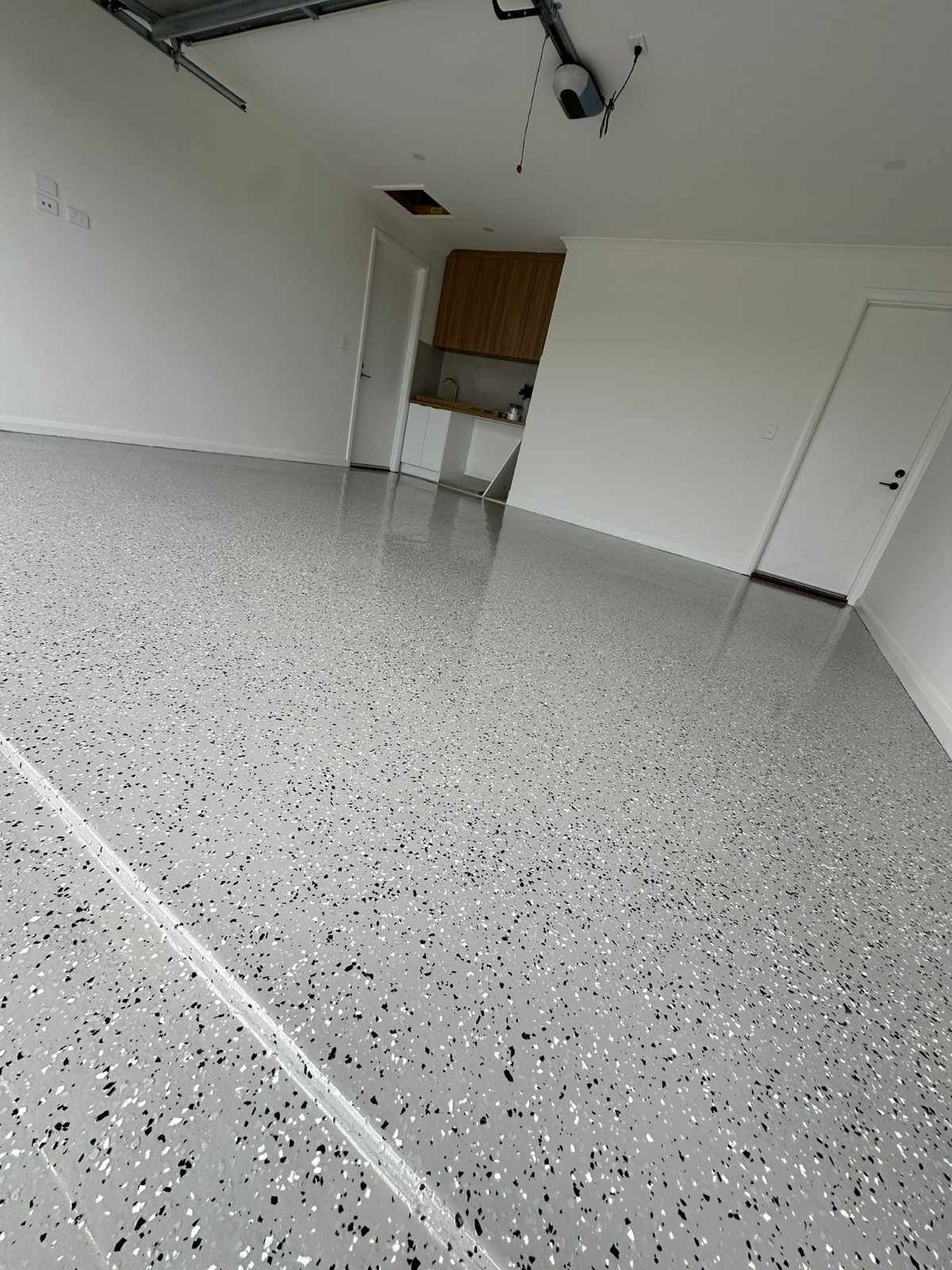 Epoxy garage floor transformation