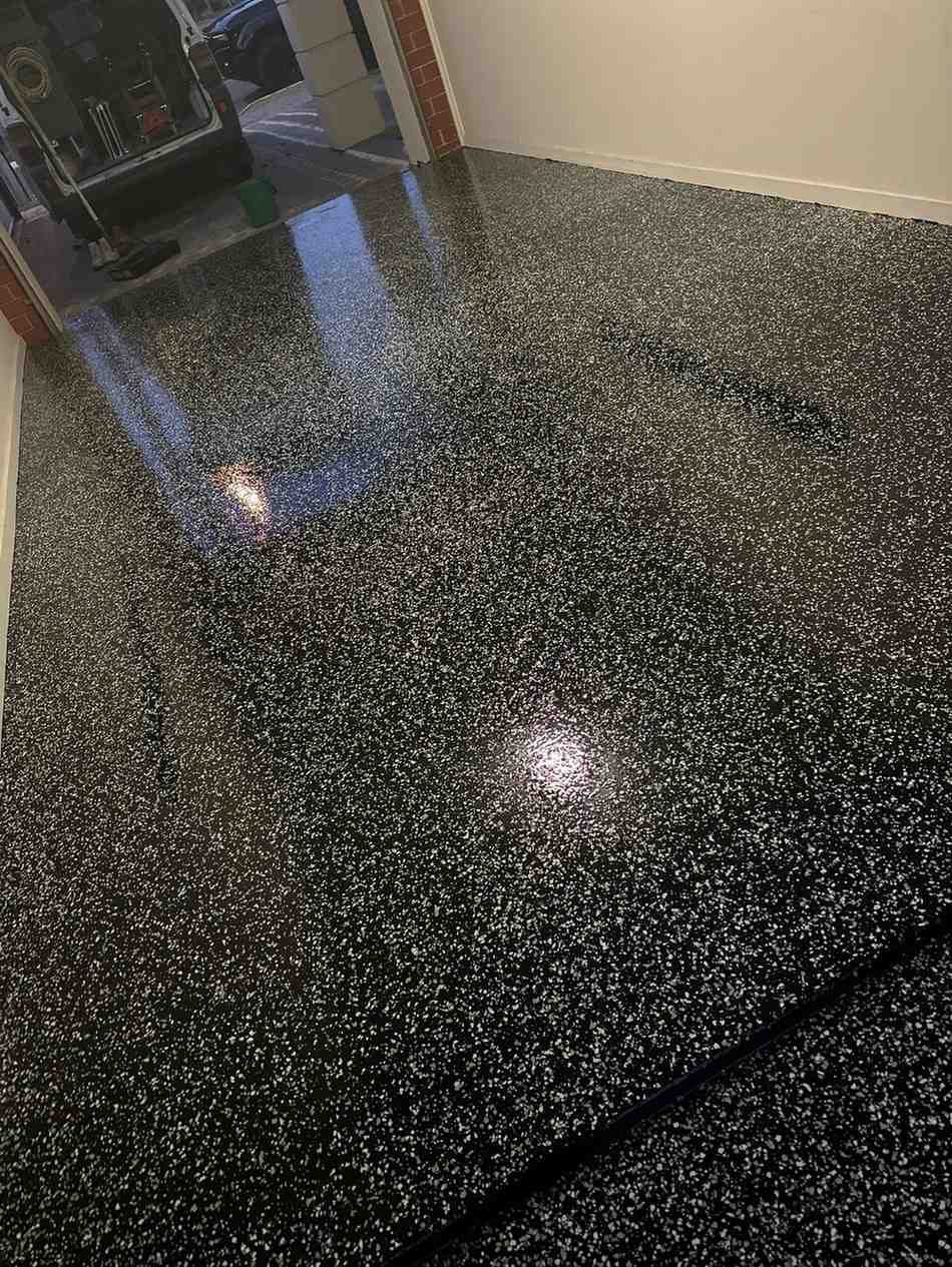 Garage epoxy flooring project
